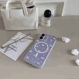 【MagSafe対応】ミニローズパターンクリアiPhoneケース