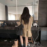 プリーツフレアトレンチコート