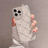 キルティングスパークリングビジューiPhoneケース