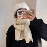 ソフトカラーリブマフラー