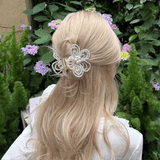 クリアフラワーヘアクリップ