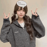 ソフトボーダーパーカー