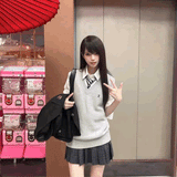 グレーベスト制服コーデ3点SET