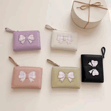 チェックリボンアイコンミニ財布