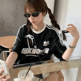 オーバーシャイントラックユニTシャツ