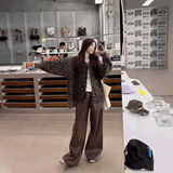 レオパードオーバーカーディガン