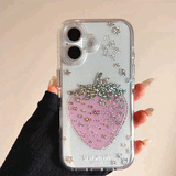 グリッターストロベリーiPhoneケース