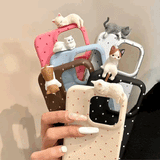 ねこねこドットiPhoneケース