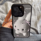 ドットリボンラビットiPhoneケース