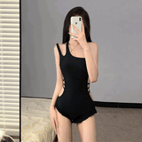 スルートップス付きバックリボンスイムウェア