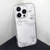 マジカルねこクリアiPhoneケース