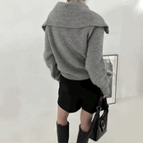 リブニットセーラーブルゾン