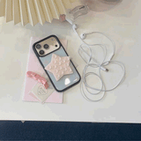 パステルドットスター吸盤iPhoneケース