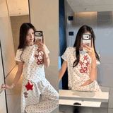 スターパッチTシャツ&スウェットパンツSET