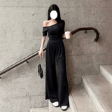 ワンショルダースウェットT &スウェットパンツSET