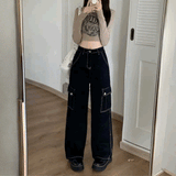 ストレートカーゴデニムパンツ