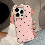 【iPhone17対応】カラードットキャットiPhoneケース