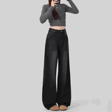 スタンダードブラックワイドデニム