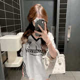 トラックロゴバイカラーユニTシャツ