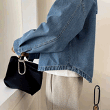 デニムボタンシャツパーカー