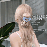 フラットハートヘアクリップ