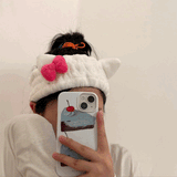 猫耳リボンヘアバンド