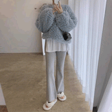 ボリュームシープボアトップス