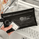シンプルフラットメッシュペンケース