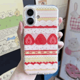 いちごデコレーションiPhoneケース