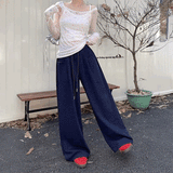 ワイドポケットアクセントドロースウェットパンツ