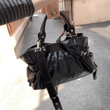 ミラー付きガールズブラックハトメバッグ