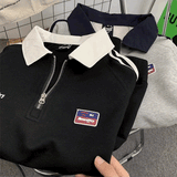 ハーフジップトラックスウェット