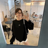 ワンポイントリボントラックプルオーバー