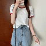 スタンダードカラーリンガーTシャツ