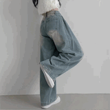バレルレッグタックデニム
