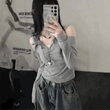 2wayリボンスリットロンT