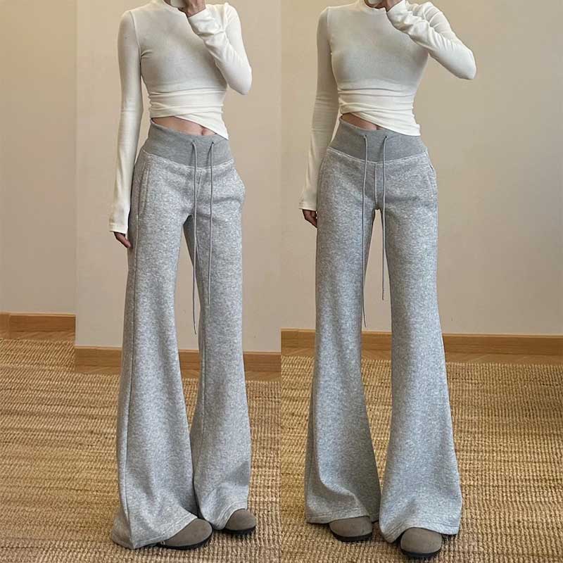 フィットスウェットフレアパンツ