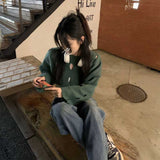 デザインホールクロップドニット