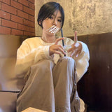 デザインホールクロップドニット