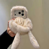 フード付きアニマルファーiPhoneケース