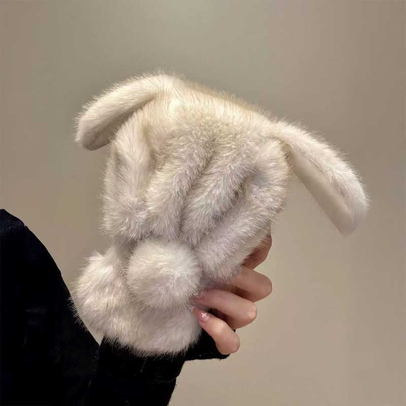 フード付きアニマルファーiPhoneケース