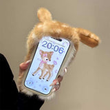 フード付きアニマルファーiPhoneケース