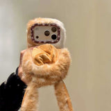 フード付きアニマルファーiPhoneケース