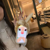 フード付きアニマルファーiPhoneケース