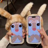 フード付きアニマルファーiPhoneケース