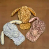 フード付きレオパードファーiPhoneケース