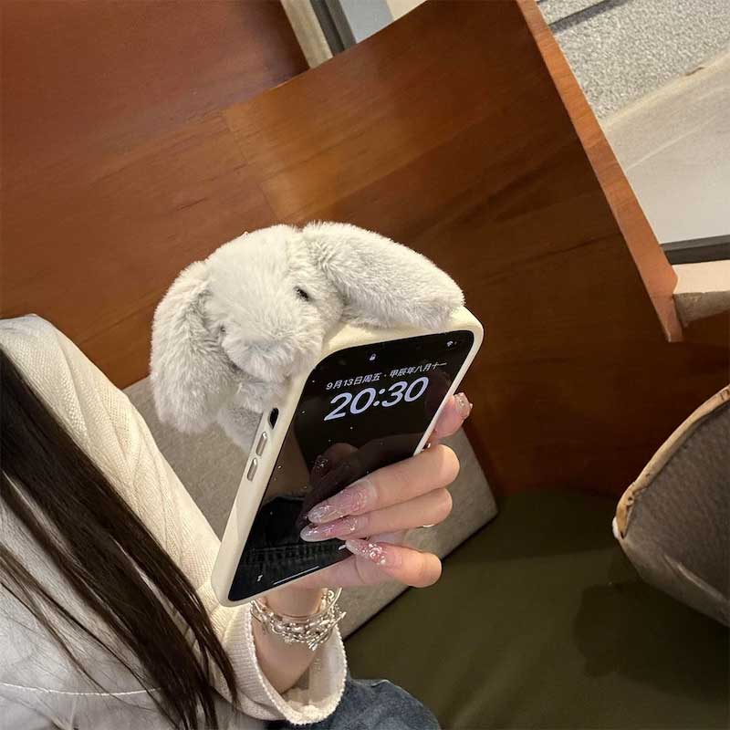 ひょっこりうさぎiPhoneケース