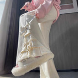 ティアードフリルアクセントパンツ