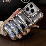 メタリックダウンジャケットiPhoneケース