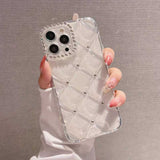 キルティングスパークリングビジューiPhoneケース